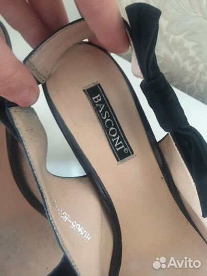 Туфли баскони натуральная замша