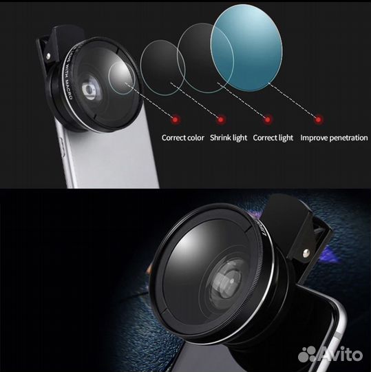 Макро линза объектив на телефон
