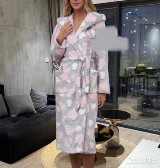 Халат махровый женский