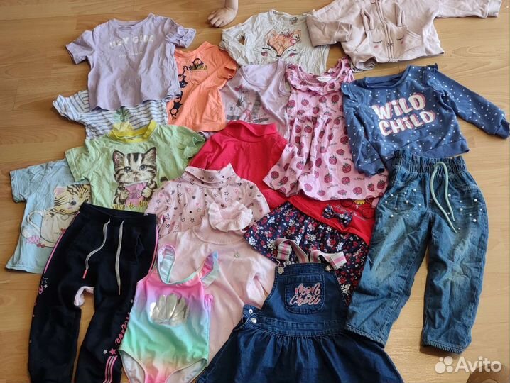 Вещи пакетом на девочку 98 104
