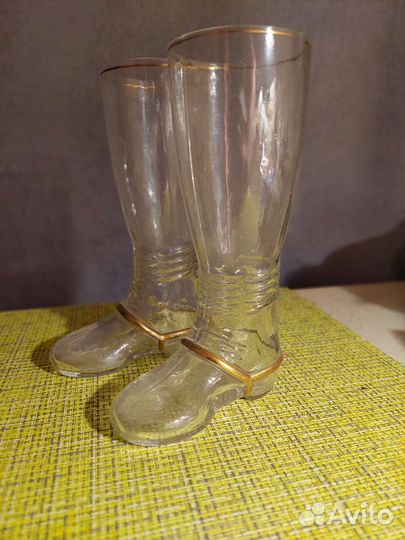 Сувенир бокал ваза хрустальные сапожки большие