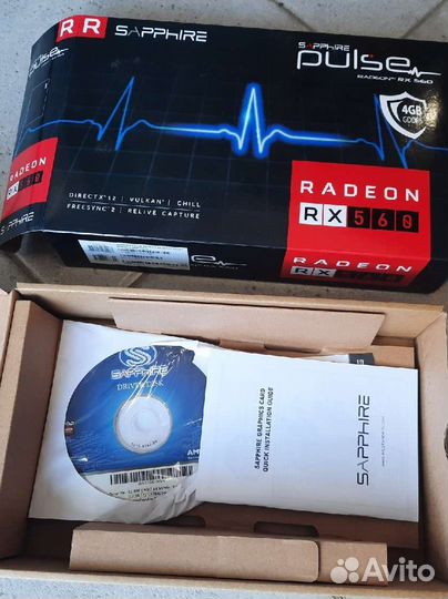 Видеокарты в упаковке RX560 RX470
