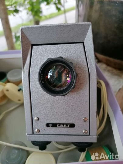 Диапроектор СССР с диафильмами