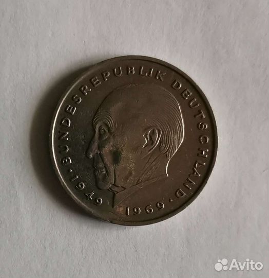 Монета Германия марки 1974 г