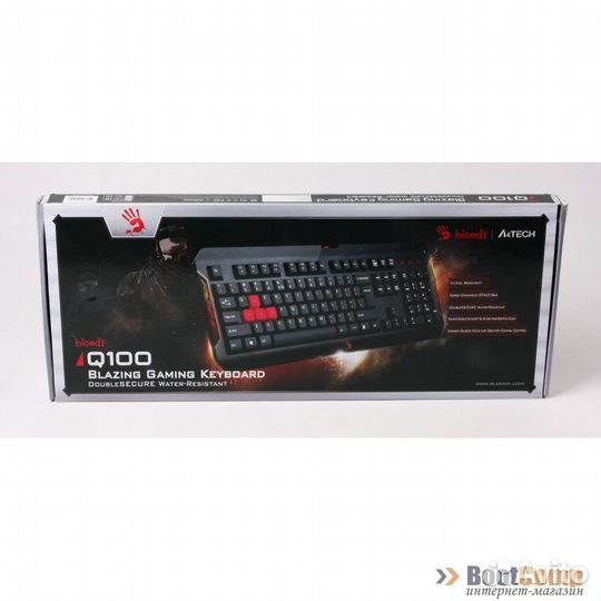 Клавиатура A4 Bloody Q100 черный