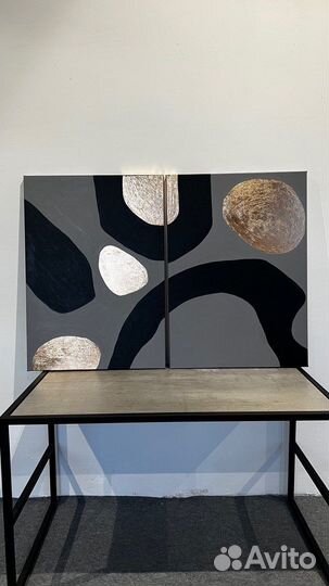 Картина абстракция 100x70 поталь