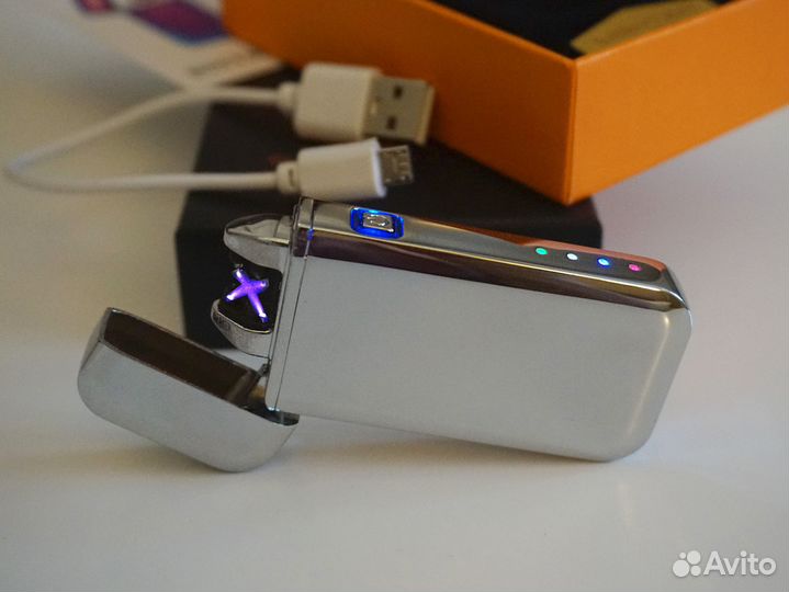 Зажигалка USB с фонарём