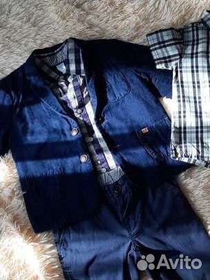 Пиджак и рубашка, для мальчика на 98