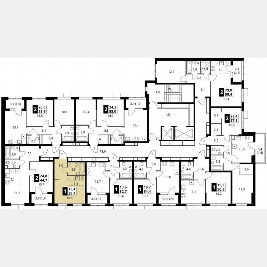 Квартира-студия, 25,4 м², 9/18 эт.