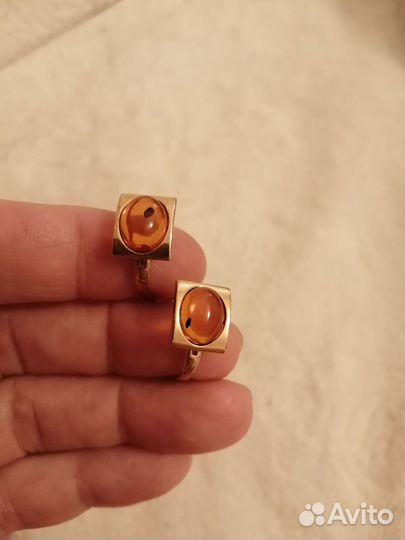 Серебряные серьги новые