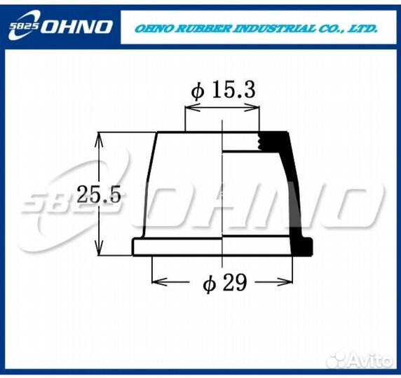 Пыльник шаровой опоры Ohno артикул DC 1647