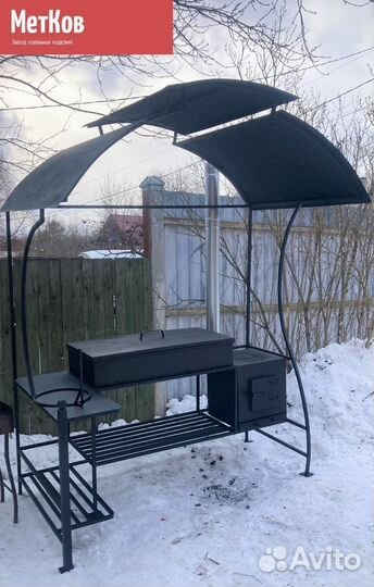 Мангал с крышей