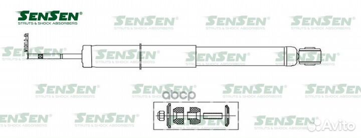 Амортизатор задний LR daewoo