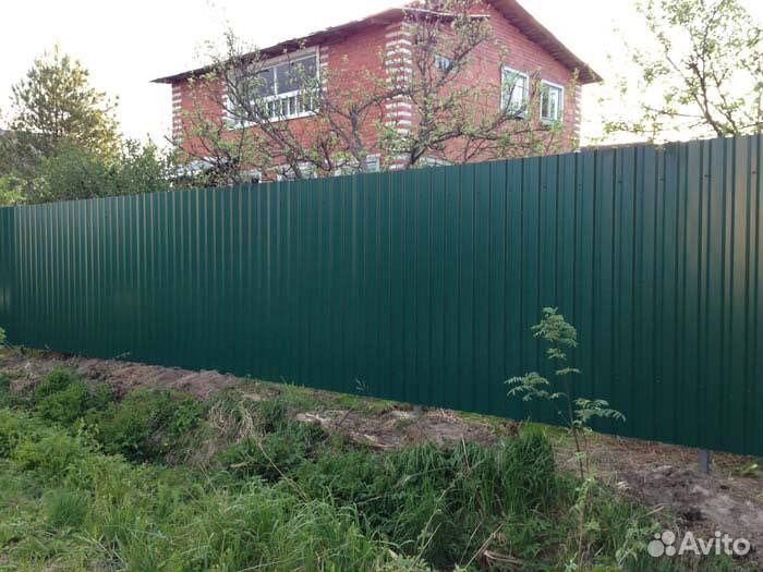 Заборы из профнастила сетки рабицы и штакетника