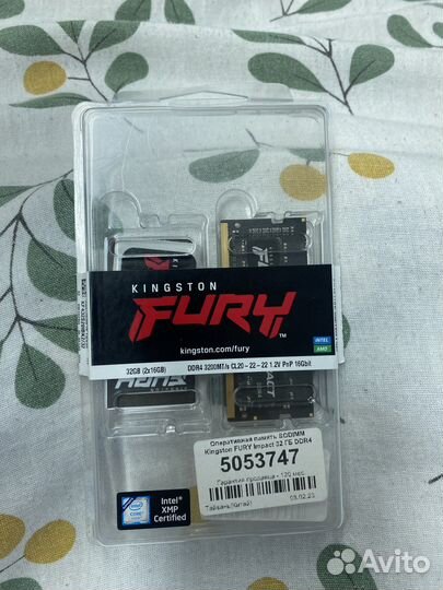 Kingston Fury Impact ddr4 3200 16 gb