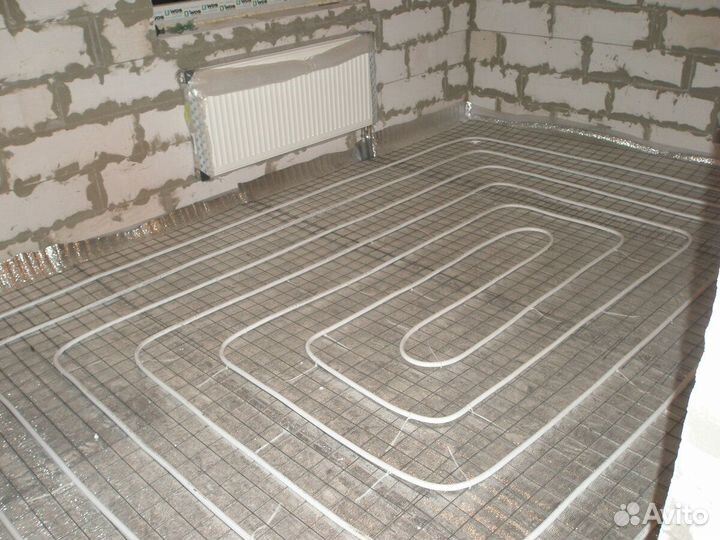 Водяной тёплый пол, монтаж без посредников/наценок