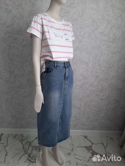 Новая юбка длина миди