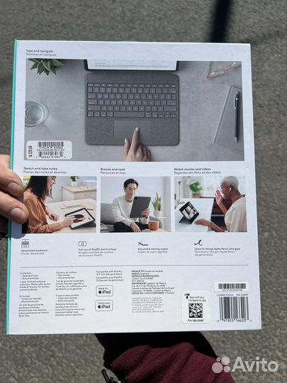 Чехол logitech combo touch iPad pro 12.9