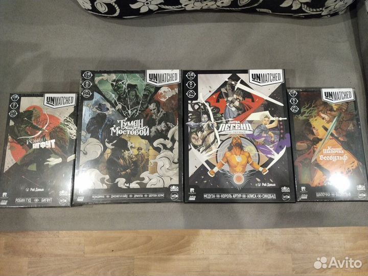 Настольные игры Unmatched (+ промо карты)