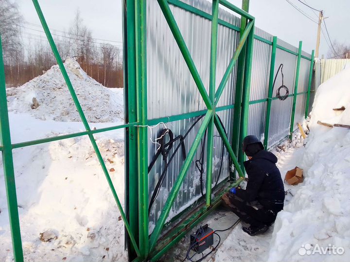 Монтаж установка заборов