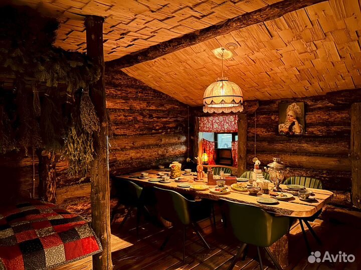 Баня в настоящей Банной Избе. Парение