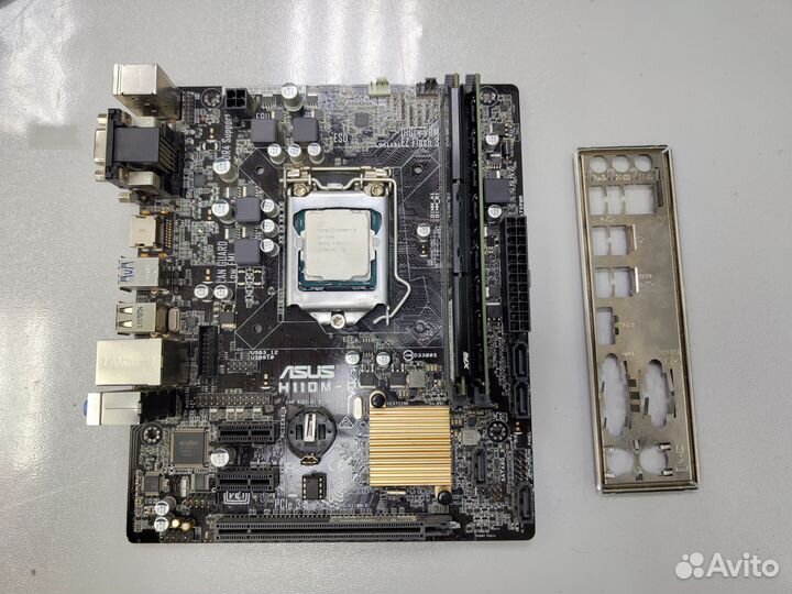 Материнская плата с процессором и озу