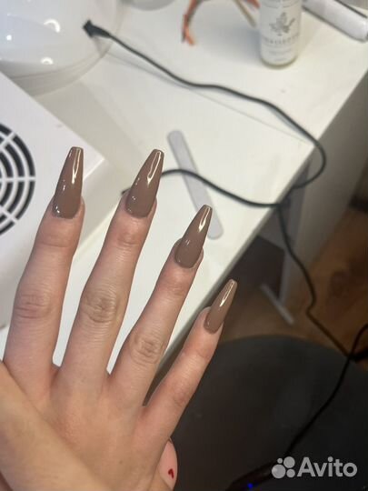 Маникюр наращивание ногтей