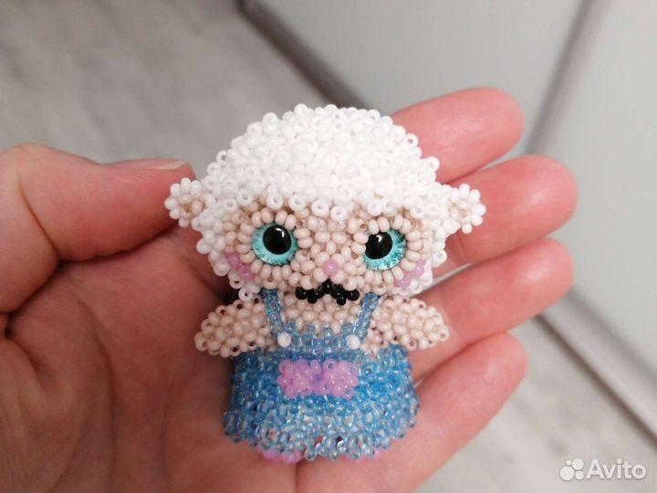 Амигуруми овечка в платье