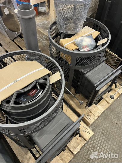 Чугунная печь для бани Гефест Искандер 18(М) Сетка