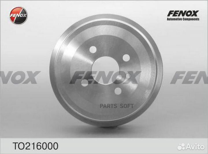 Fenox TO216000 барабан тормозной daewoo espero, lanos, nexia, nubira, opel ascona B, C, astra F, G