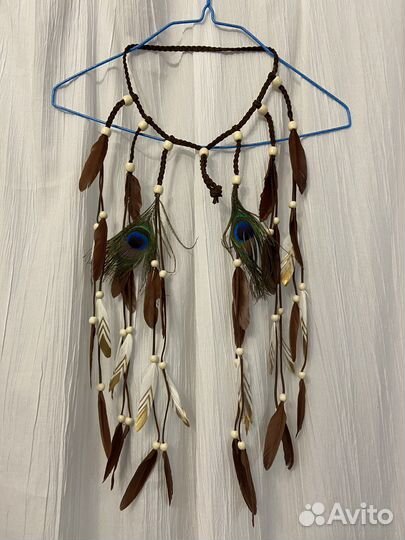 Ободок с перьями