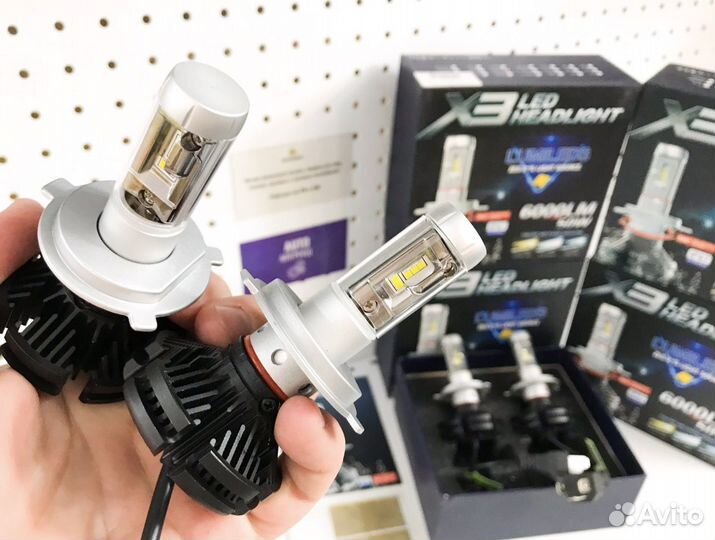 Светодиодные лампы H4 H7 H11 Led