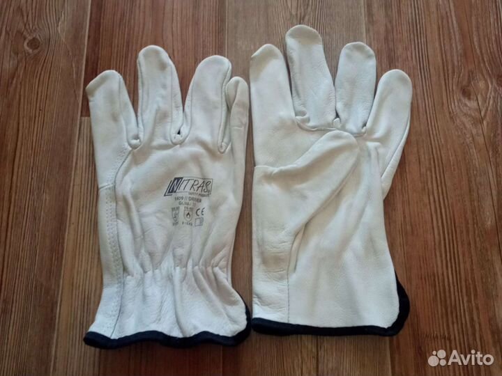 Перчатки кожаные