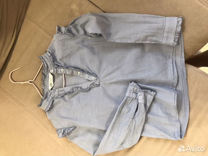 Рубашки hm 122см