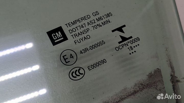 Стекло боковой двери Opel Crossland X, 2019