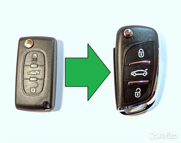 Ключ зажигания Ситроен / Citroen C4 / Berlingo