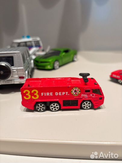Набор хороших машин пожарные+скорая+военная+swat