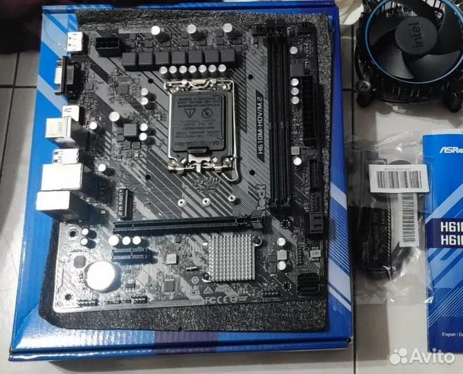 Комплект intel core i3 12100f + h610