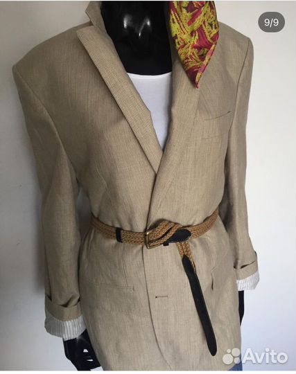 Пиджак лен.oversize.новый