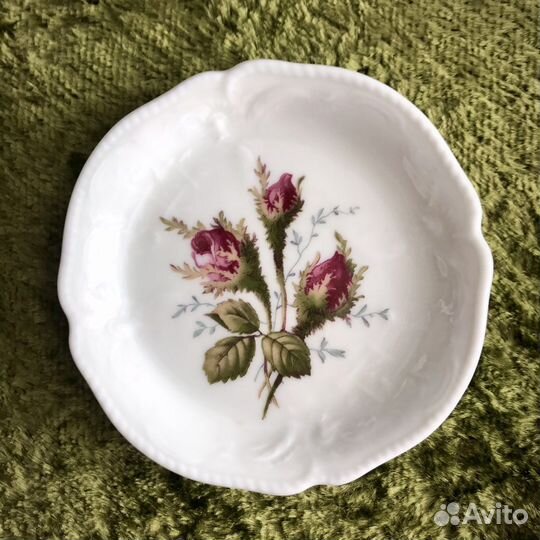 Блюдца 3 шт разные, винтаж, Англия, Германия