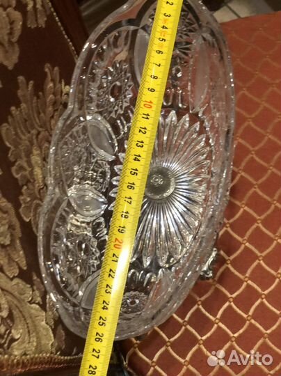 Ваза хрусталь серебро СССР