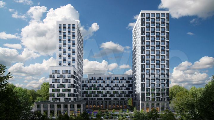 1-к. квартира, 43,6 м², 12/21 эт.