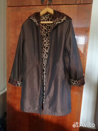 Пальто женское 56 размера двустороннее