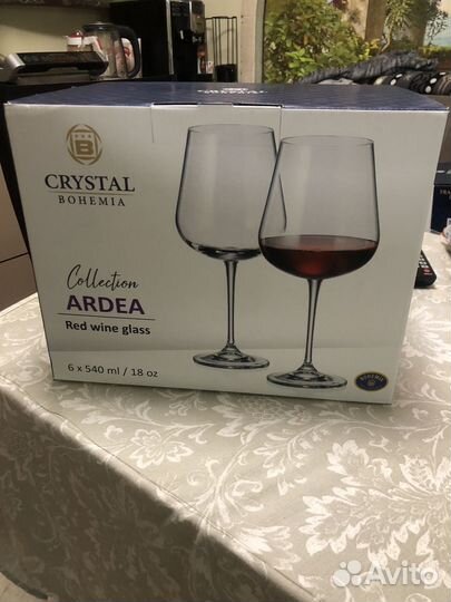 Бокалы для вина crystal bohemia