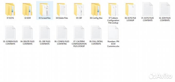 Cummins metafiles 52GB ecfg, E2M, Delete and Scree