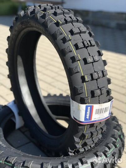 Mitas 110/80-18 EF-07 желтая полоса мотошина