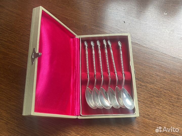 Серебряные ложки 875 проба 128гр