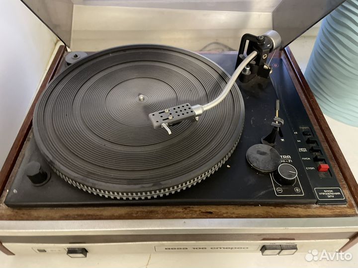 Виниловый проигрыватель вега 106 стерео