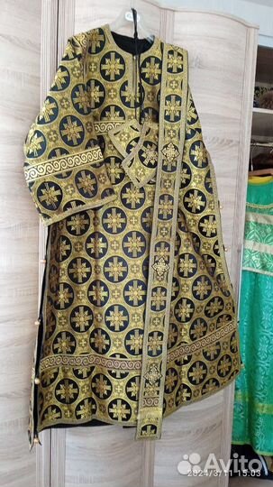 Дьяконское новое облачение парча