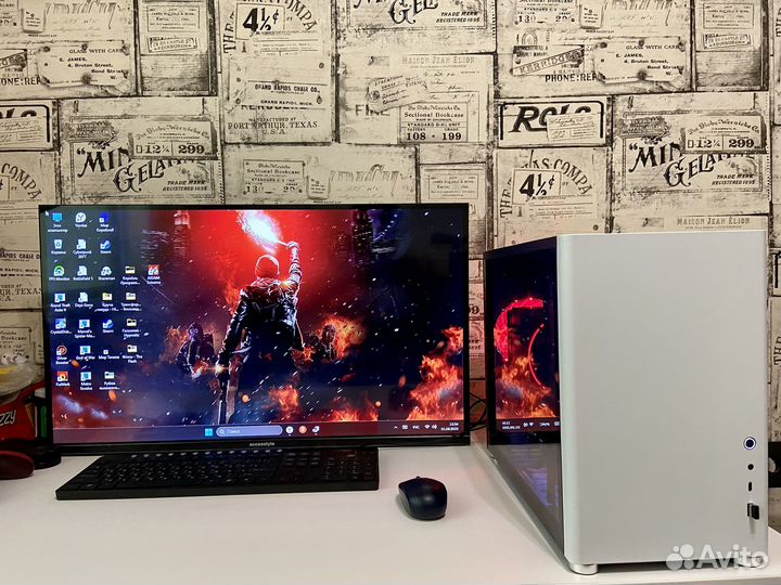 Мощный Игр пк Ryzen 5 5500/16Gb/RTX2060 Super 8Gb